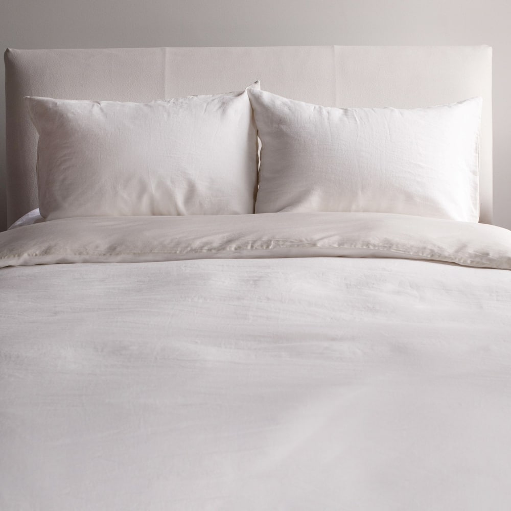 French Linen and Cotton Duvet Cover & Sham Set by BOKSER HOME