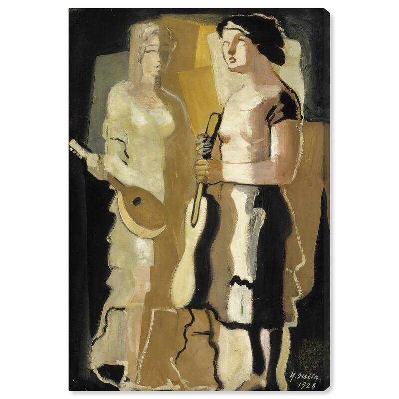 Wynwood Studio Canvas Music and Dance Musicians By Yrjo Ollila Gold and Ochre Modern & Contemporary Wall Art Canvas Print