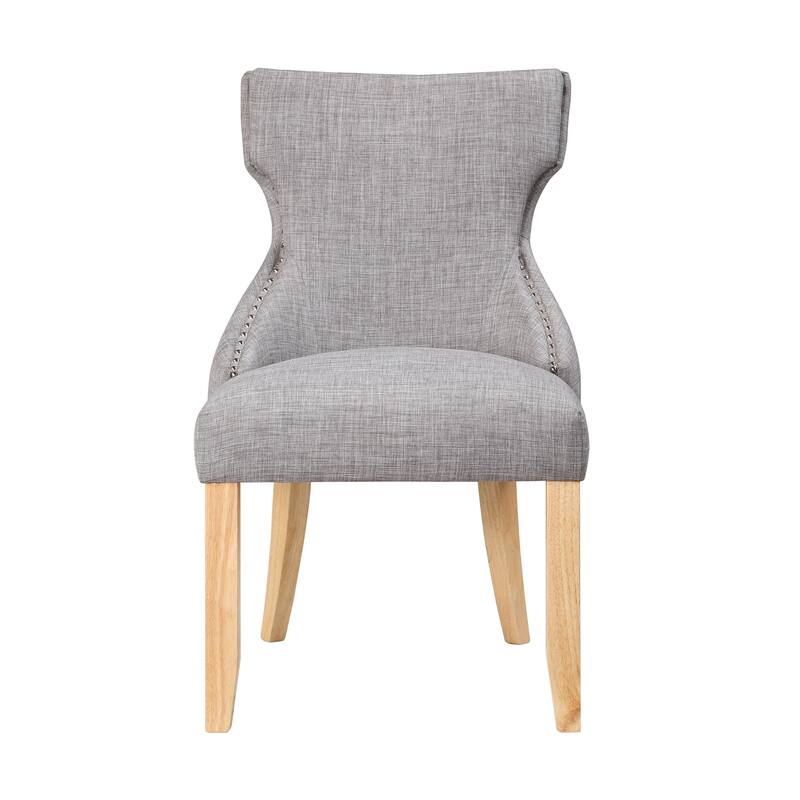 Gaji Contemporary Wood Tufted Wingback 2-Piece Side Chairs by Furniture of America