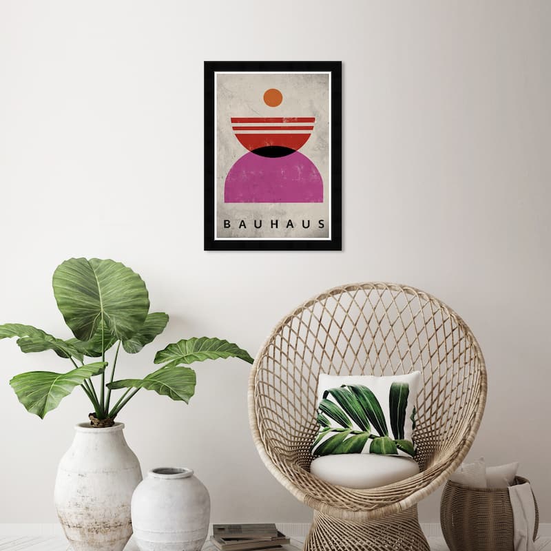 Wynwood Studio Cascading Sunsets Framed Retro Colorful Abstract Prints