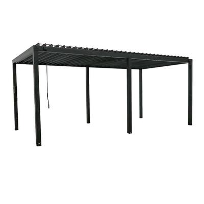 Backyard Discovery Sarasota 20'x10' Galvanized Steel Louvered Pergola