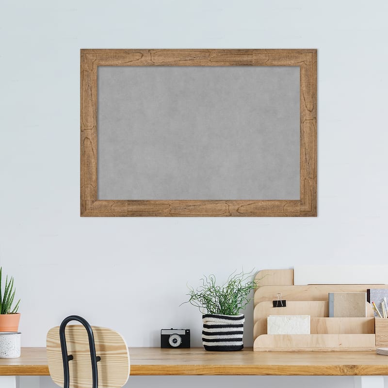Amanti Art Owl Brown Narrow Framed Magnetic Board