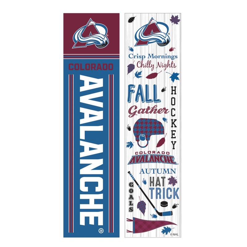 47" Double Sided Seasonal Porch Leaner, Colorado Avalanche - 47" x 11.25"