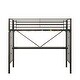 preview thumbnail 5 of 9, Metal Loft Bed with Desk,Power Outlet and LED Lighted,Twin Size