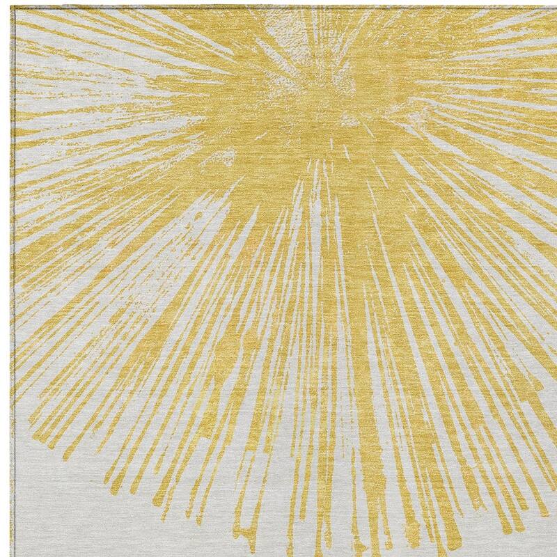 HomeRoots Abstract Transitional Rectangle Outdoor Rug
