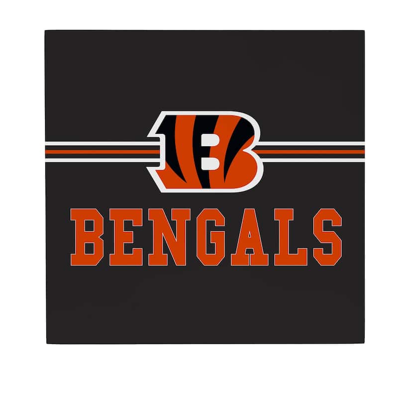 Cincinnati Bengals Wooden Door Decor Wall Sign - Multi-Color