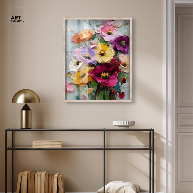 Floral Texture I Shadowbox by Art Remedy