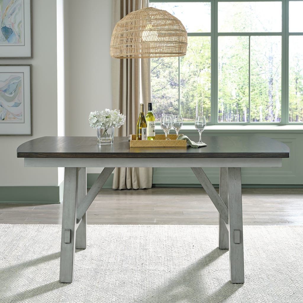 Newport Smokey Gray Gathering Table Set