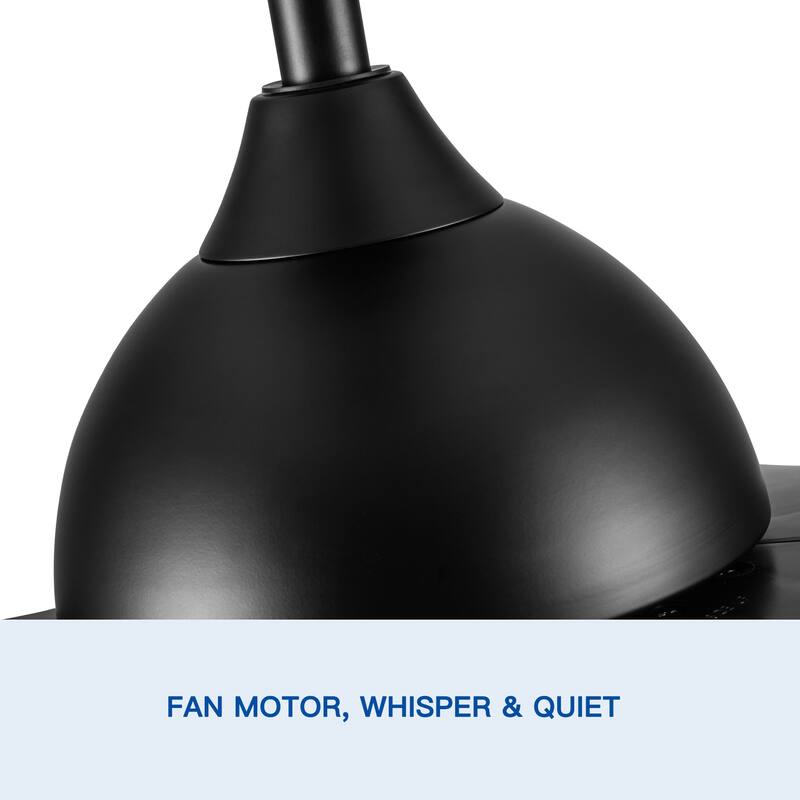 60 Inch Integrated LED Ceiling Fan Lighting with 6 Speed Remote Control and Reversible Motor