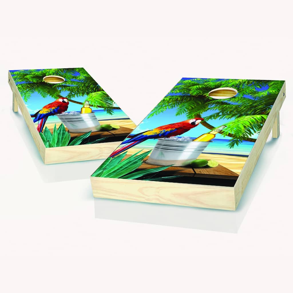 Parrot Outdoor Cornhole Board Game Set