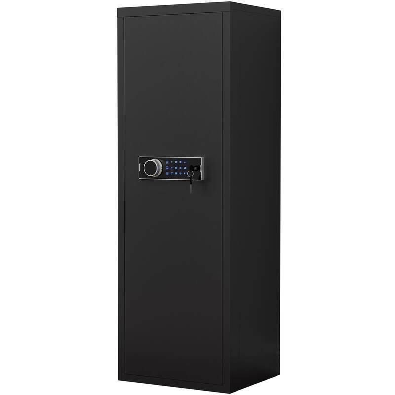 Large Size 5-8 Gun, with Electronic Password Keypad Lock,Unassembled Metal Rifle Gun Security Cabinet Safe Locker