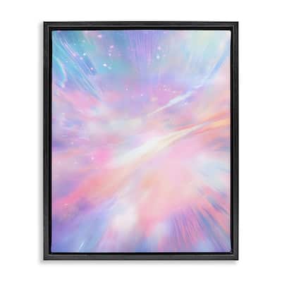 Stupell Iridescent Nebula Abstraction Framed Floater Canvas Wall Art Design By Franklyn Gregory
