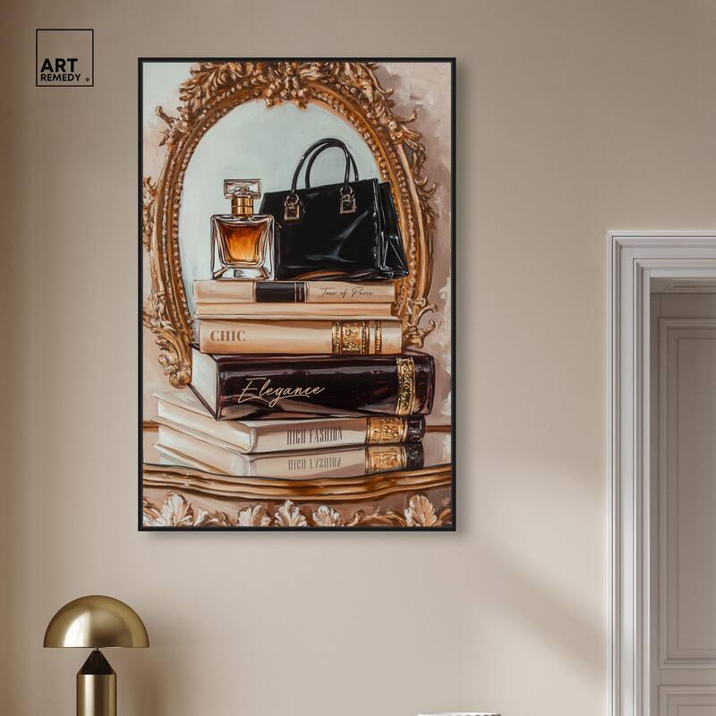 Elegant Glam by the Mirror Canvas by Art Remedy