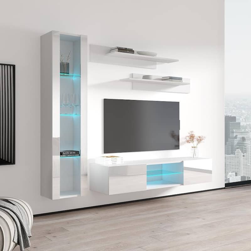 Fly G2 33TV Wall Mounted Floating Modern Entertainment Center
