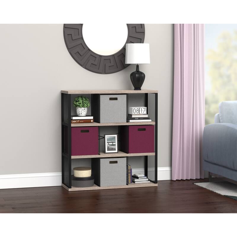 ClosetMaid Steel Frame 9-Cube Organizer - Weathered Grey