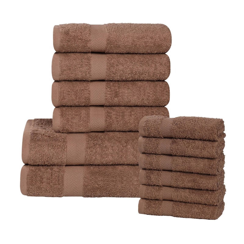 Superior Franklin Cotton Lightweight 12-Piece Assorted Towel Set