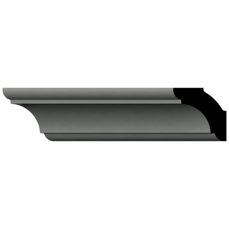 1"H x 1"P x 1 1/2"F x 96"L Morris Crown Moulding - 1-Pack