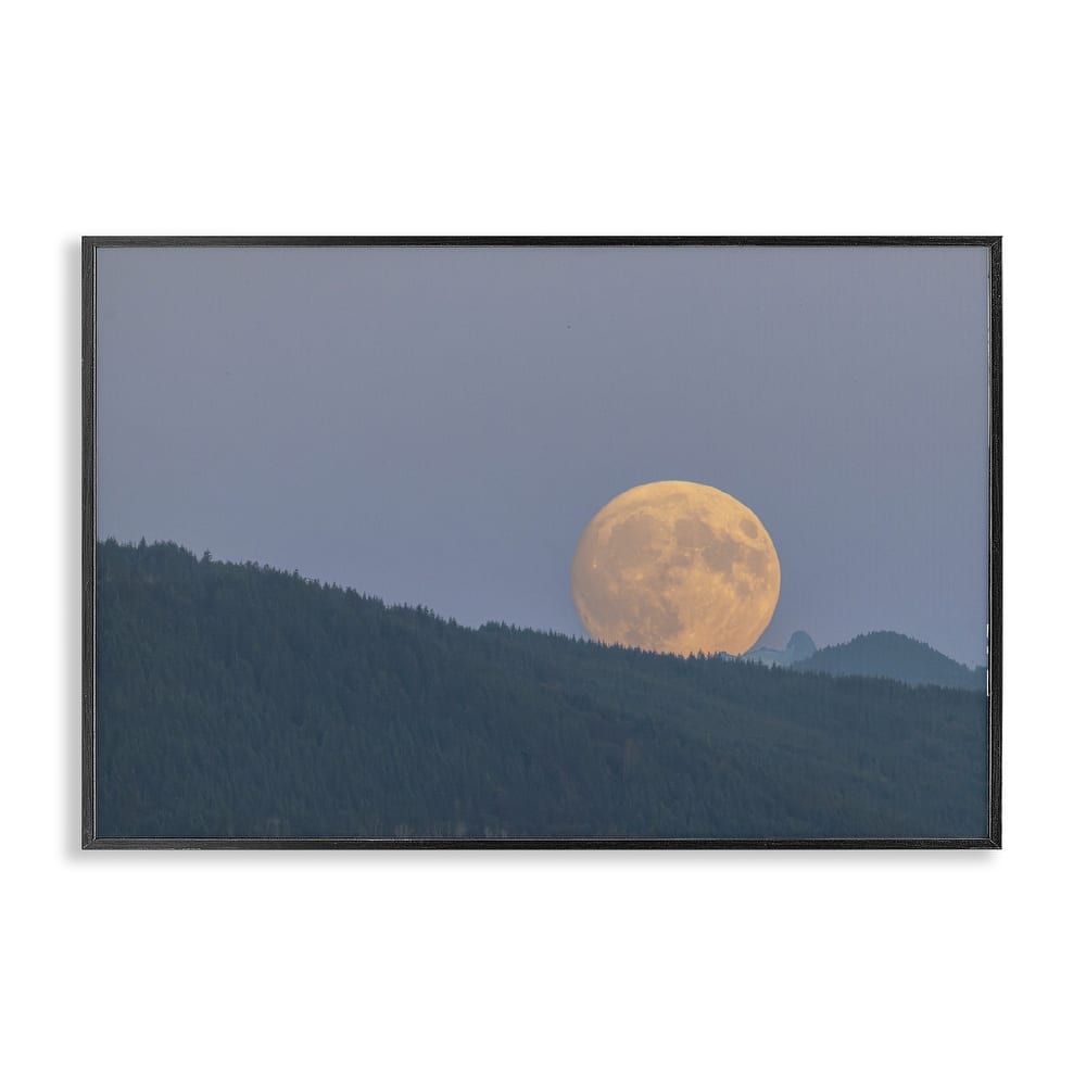 Stupell Majestic Moonrise Landscape Framed Giclee Art Design By Nancy Crowell