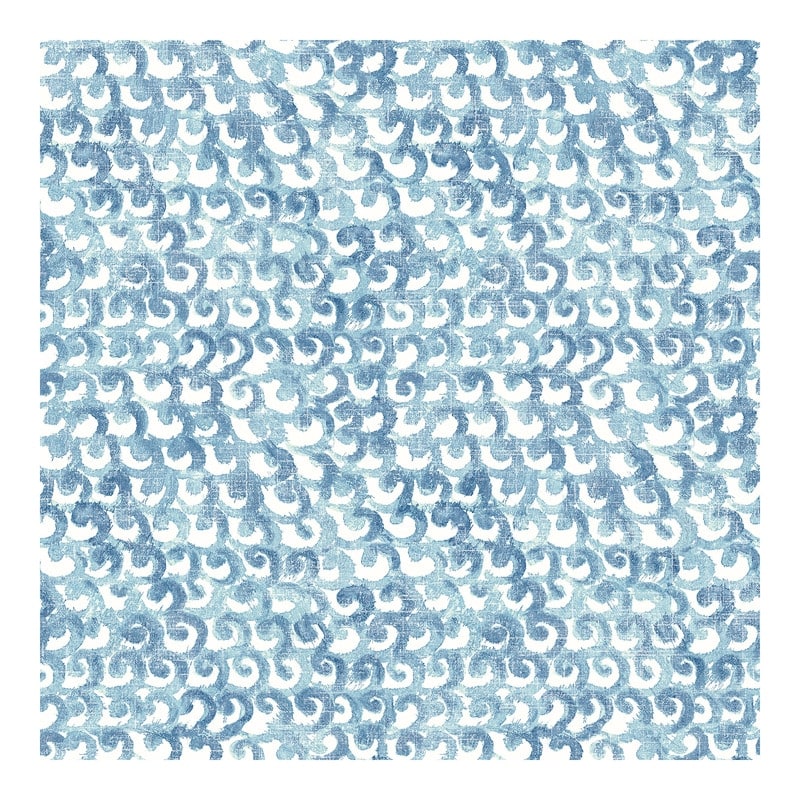 Chesapeake Saltwater Aqua Wave Wallpaper - 20.5 x 396 x 0.025