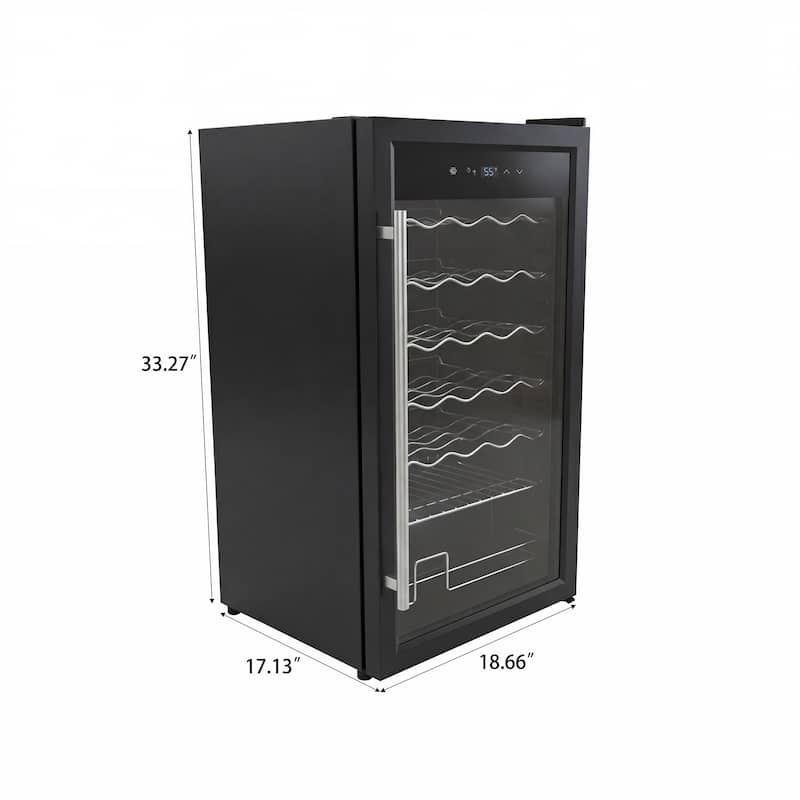 Wine Bar Cabinet with Mini Fridge Space & 34 Bottle Wine Cooler, 39" Coffee Bar Cabinet Freestanding Buffet Sideboard