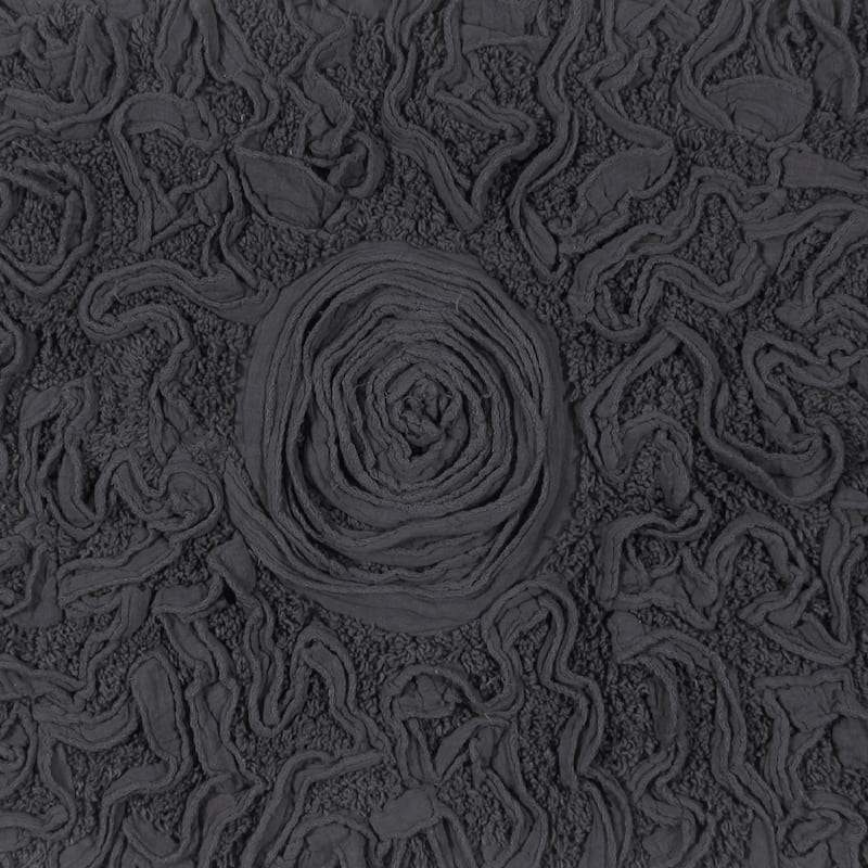 Bell Flower Bathroom Rug, Cotton Soft, Water Absorbent Bath Rug, Non Slip Shower Rug Machine Washable 24"x40" Rectangle