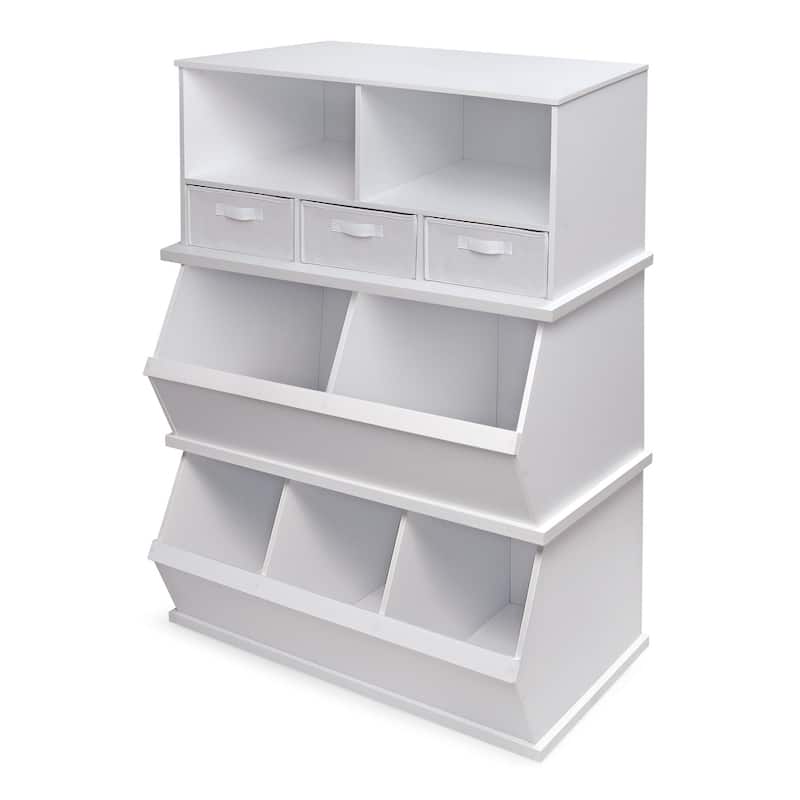 Badger Basket Two Bin Stackable Storage Cubby