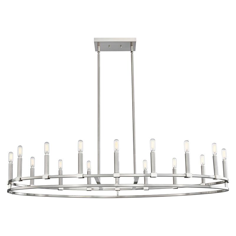 Innovations Lighting Downtown Urban - Lexington - 16 Light 48" Stem Hung Chandelier - Satin Nickel