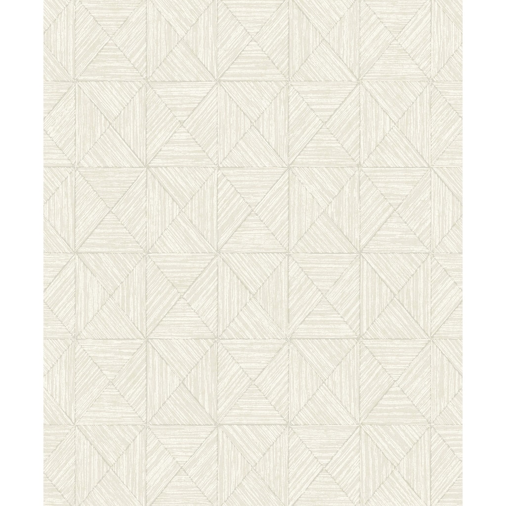 Seabrook Designs Lunoria Geometric Non-Woven Unpasted Wallpaper
