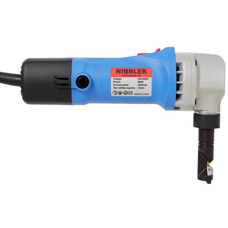 Electric Sheet Metal Nibbler 16 Gauge Precision Metal Cutting Tool,360° Rotation Electric Cutter