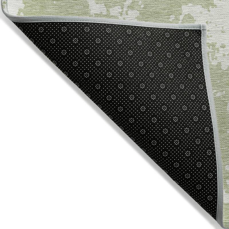 Machine Washable Indoor/ Outdoor Chantille Abstract Rug