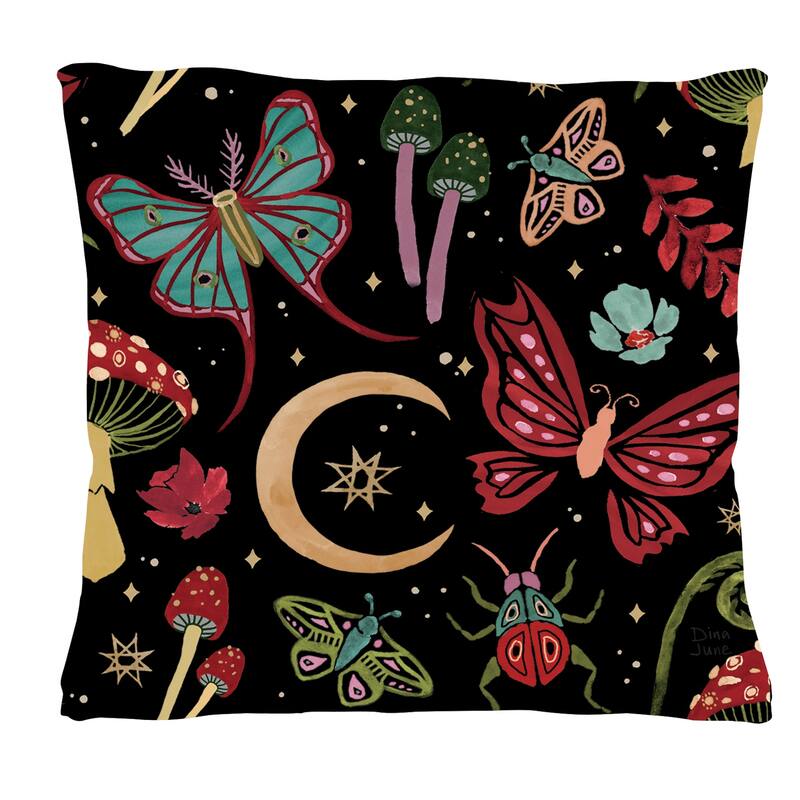 Tiptoe through the Petals 18" Interchangeable Pillow Cover