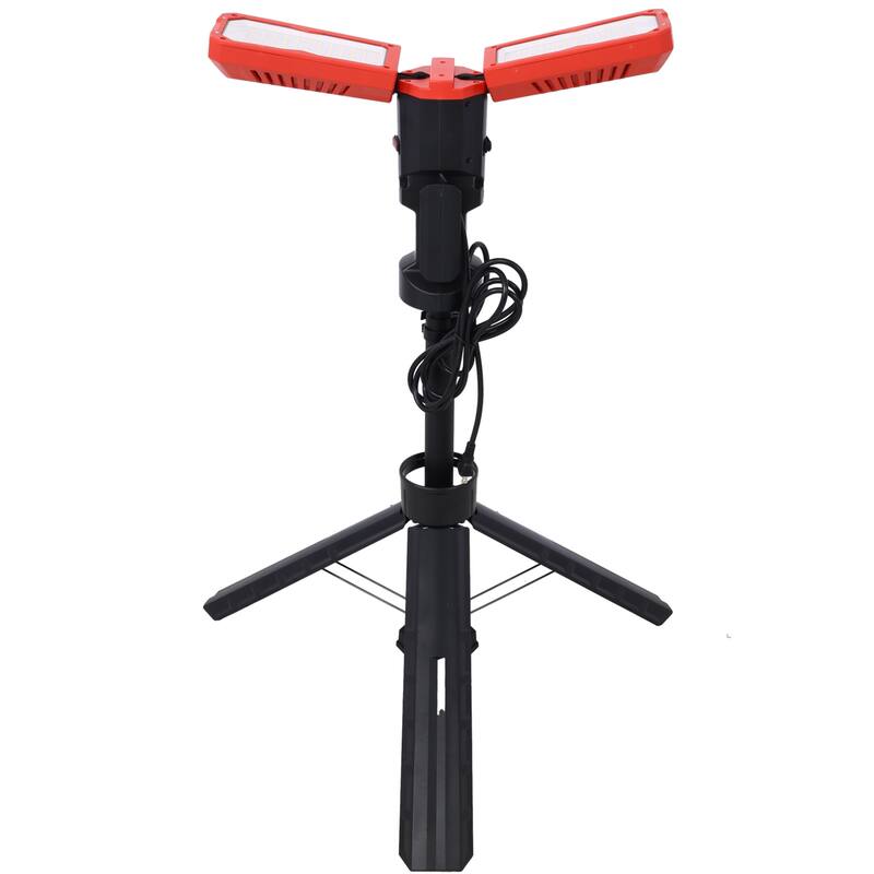 10000 Lumen 100 Watt Dual-Head LED Work Light - Black+Red