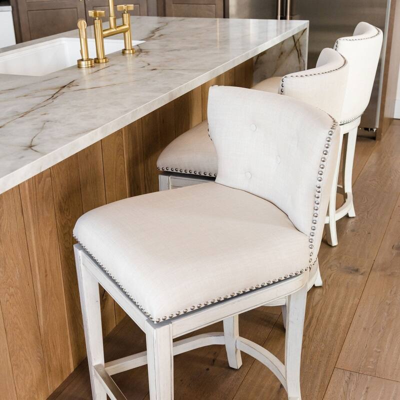 Maven Lane Hugo Kitchen Stool - White Oak - Bar Height