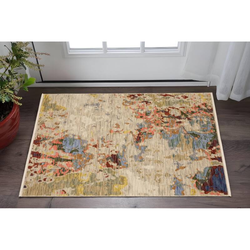 HomeRootsAbstract Modern Rectangle Area Rug - 36.22' X '23.62' X '0.32