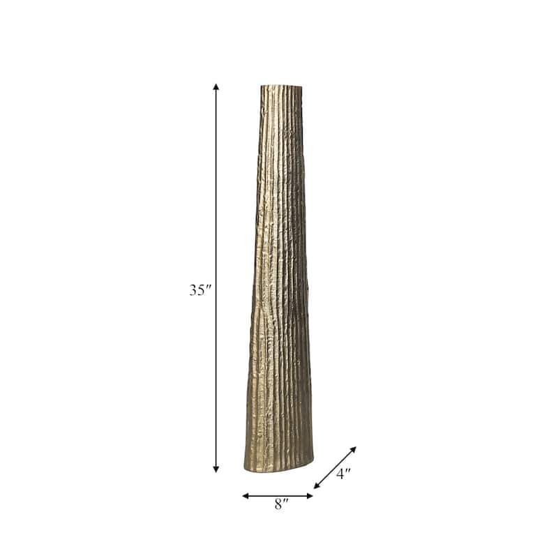 Decorative Vase with Textured Finish - Sculptural Vase for Home Decor