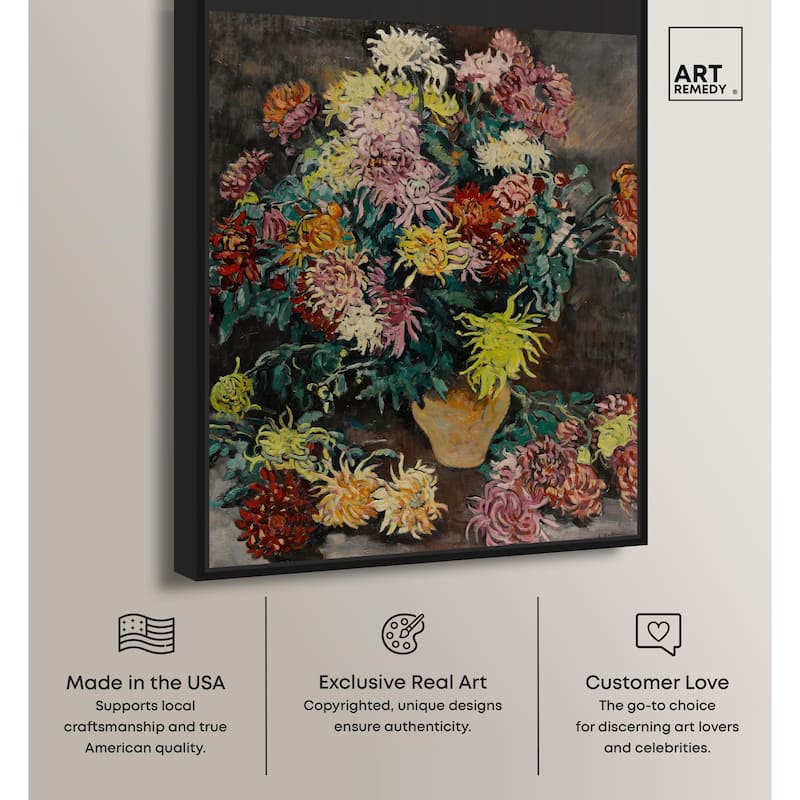 Louis Valtat Dahlias Canvas by Art Remedy