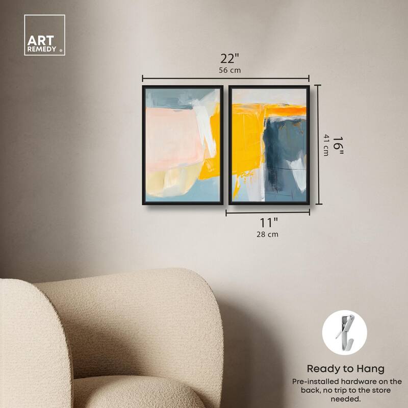Skyward Radiance II Canvas Set of 2 by Art Remedy