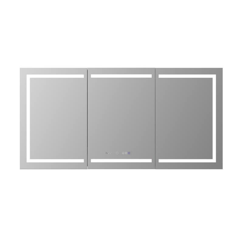 Modland 48"-72"W x 36"H Lighted Bathroom Medicine Cabinet with Backlit & Frontlit Modes,Anti-Fog