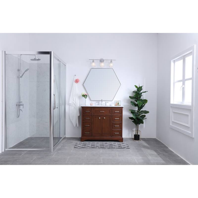 Elegant Lighting Collier 3 Light 28" Wide Bathroom Vanity Light with