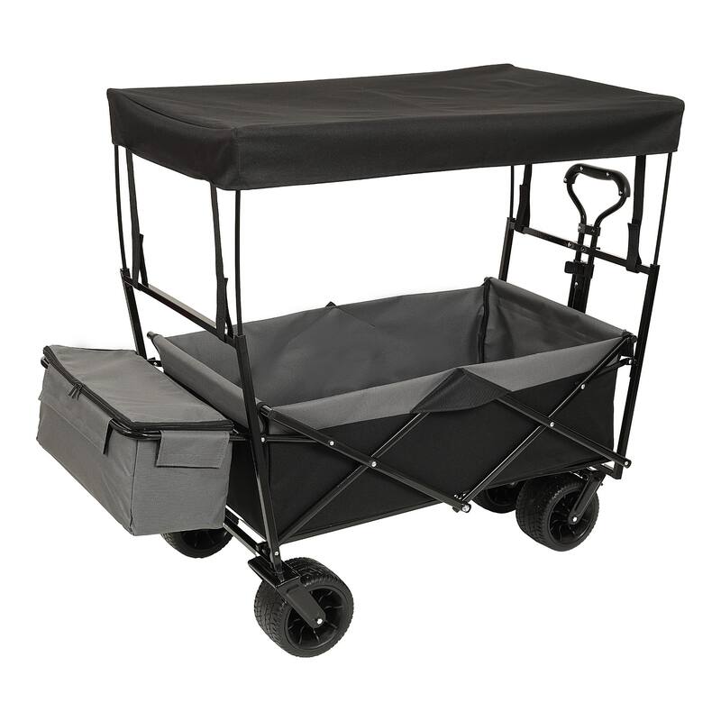 480 lb Folding Wagon Stroller with Canopy & Mosquito Net