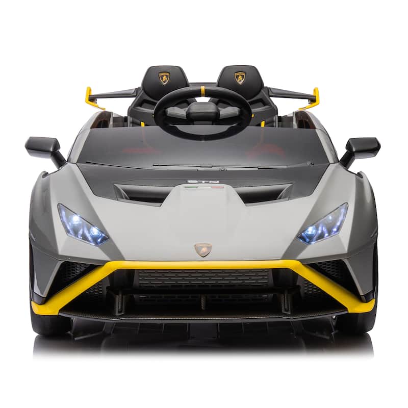 Dual-Drive Electric Ride-On Car with Remote Control, USB, Music, and 360° Spins
