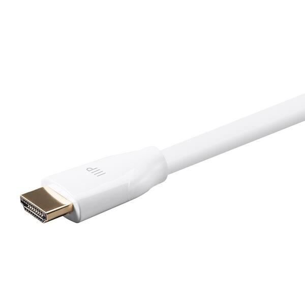 Shop Monoprice Certified Premium High Speed Hdmi Cable 4k 60hz Hdr 18gbps 28awg Yuv 4 4 4 3ft White Overstock 18906899