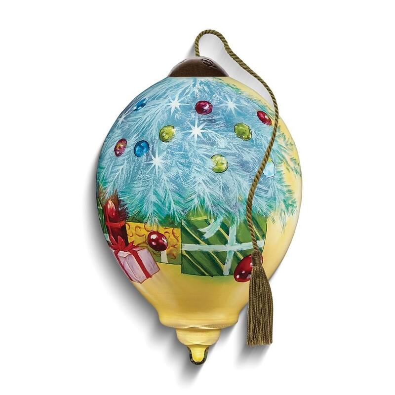 Curata The Best Gift of All By Hazel Lincoln Hand-Painted Glass Ornament