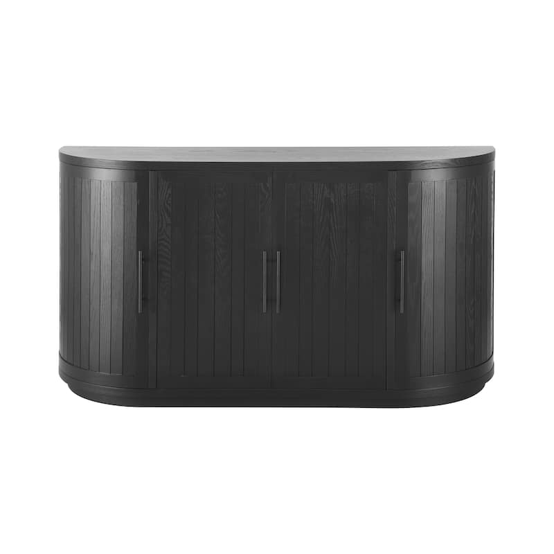 Christopher Knight Home - Elowen Modern Storage Sideboard with Four Doors and Curved Design - 57''×15.75''×32''