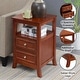 preview thumbnail 8 of 26, Convenience Concepts Melbourne 2 Drawer End Table with Shelf