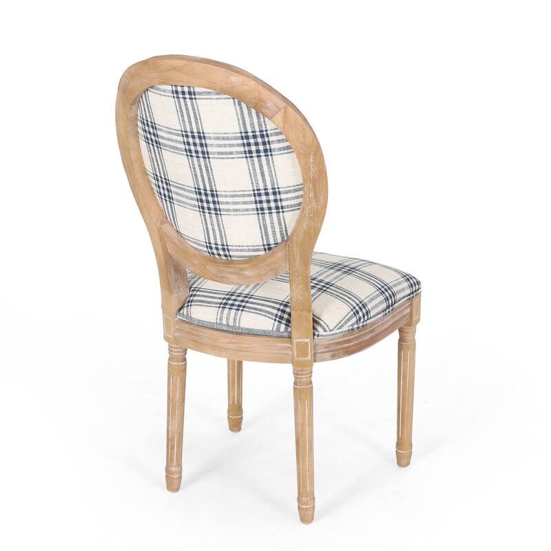 Phinnaeus French Country Fabric Rubberwood 7 Piece Dining Set with Expandable Table by Christopher Knight Home