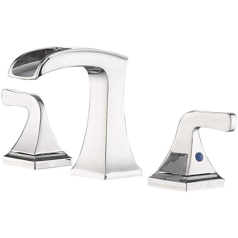 8 in. Widespread 2-Handle Waterfall Bathroom Sink Faucet