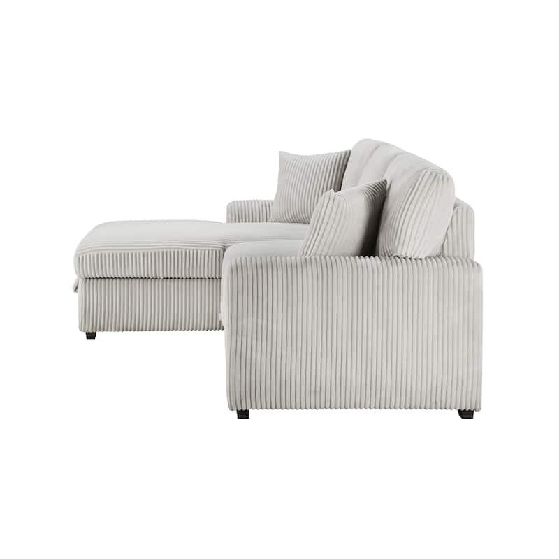 Manche 2-Piece Sectional Sofa with Pull-out Bed and Left Chaise