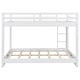 preview thumbnail 22 of 24, Queen Over Queen Size Bunk Bed with Trundle, Ladder and Guardrail, Wooden Bunk Bedframe with Wood Slats Support for Kids