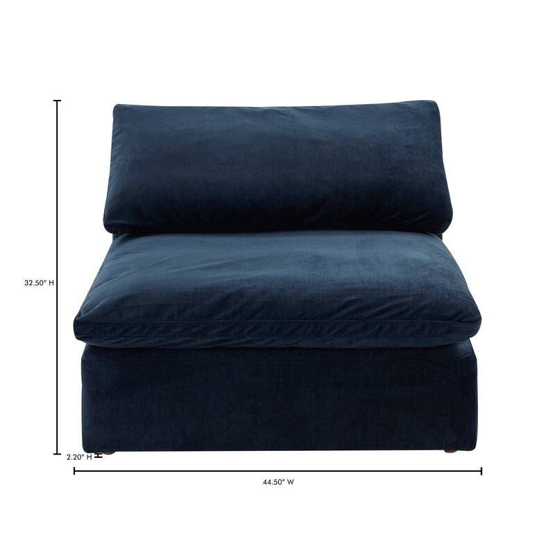 Aurelle Home Corbin Modern Modular Sectional Piece - Slipper Chair